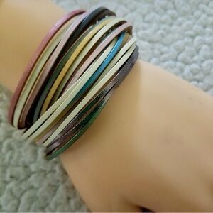 Multi Strap Bracelet with Magnetic Closure NWT